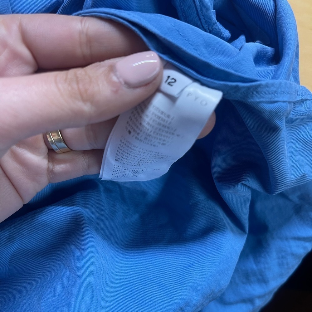 Rejina Pyo Astrid Trench Dress blue size 12 - Picture 5 of 11
